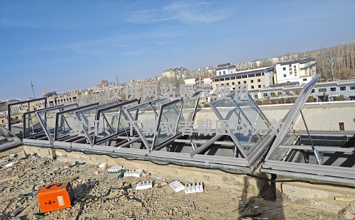 敦煌博物馆老街街道排烟天窗